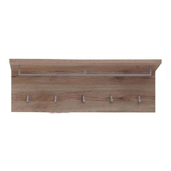 Melay Wooden Coat Rack With Shelf In San Remo Light Oak_2