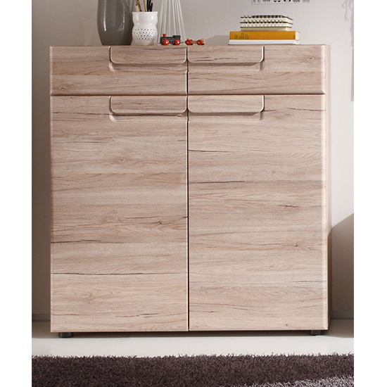 Read more about Melay wooden shoe storage cabinet in san remo light oak