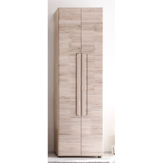 Melay Wooden Wardrobe In San Remo Light Oak thumbnail