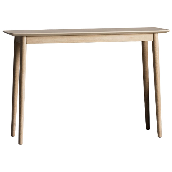 Manistee Wooden Rectangular Console Table In Oak