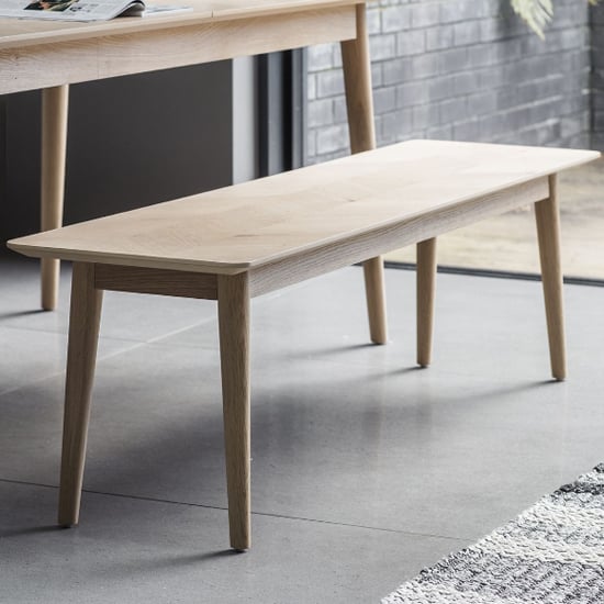 Read more about Melino rectangular wooden dining bench in mat lacquer