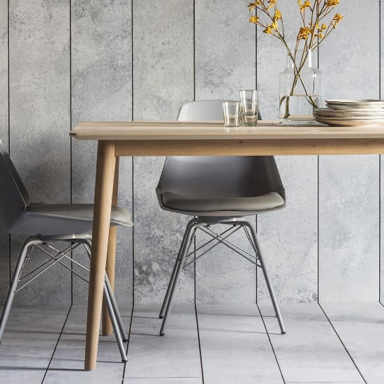 Melino Rectangular Wooden Dining Table In Mat Lacquer Furniture in