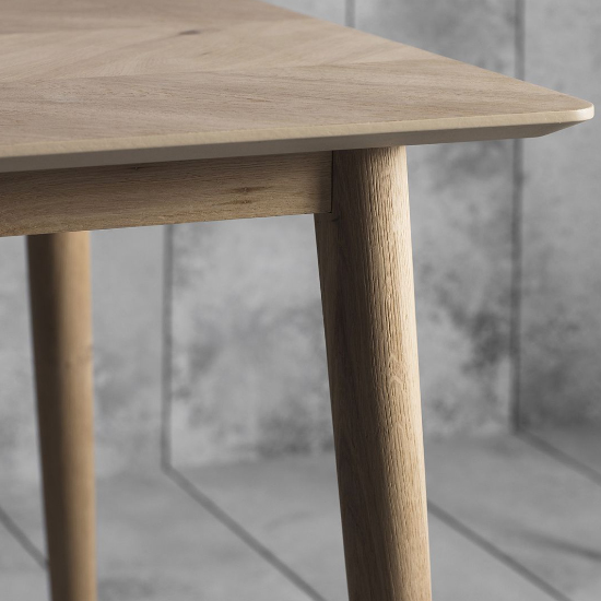 Manistee Wooden Rectangular Dining Table In Oak