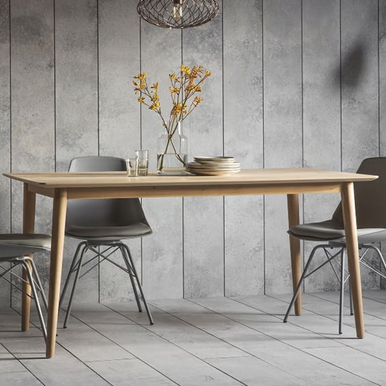 Read more about Manistee wooden rectangular dining table in oak