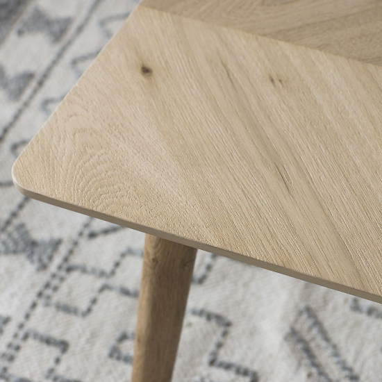 Manistee Wooden Square Coffee Table In Oak