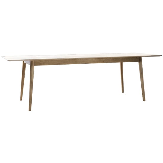 Manistee Wooden Extending Dining Table In Oak