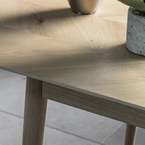 Manistee Wooden Extending Dining Table In Oak