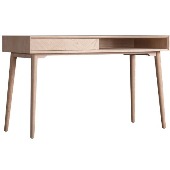 Manistee Wooden Laptop Desk With 1 Drawer In Oak