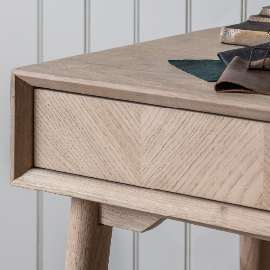Manistee Wooden Laptop Desk With 1 Drawer In Oak