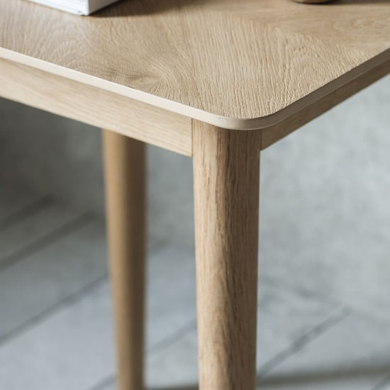 Manistee Wooden Side Table In Oak