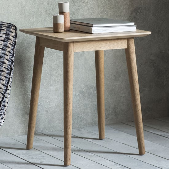 Read more about Manistee wooden side table in oak