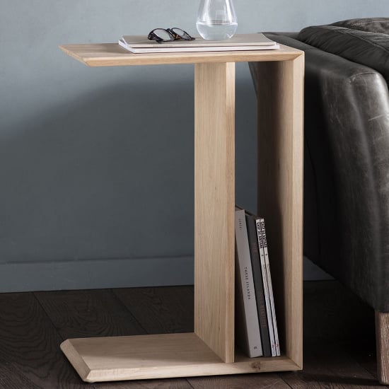 Melino Wooden Supper Side Table In Mat Lacquer