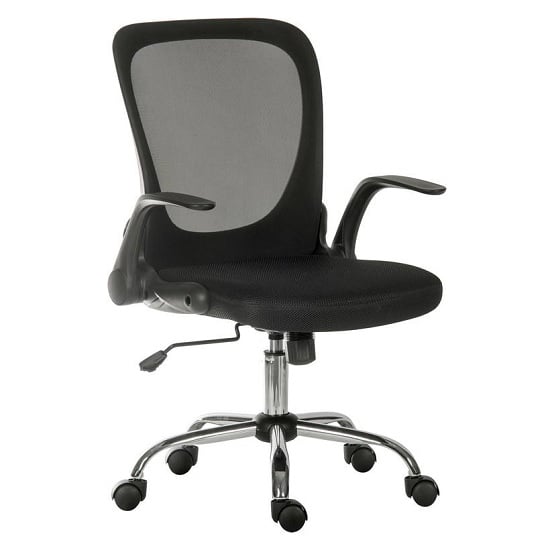Mellen Mesh Executive Office Chair In Black With Chrome Base_1