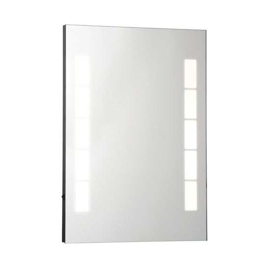 Melona Small Wall Bedroom Mirror With LED Lights In Clear_2