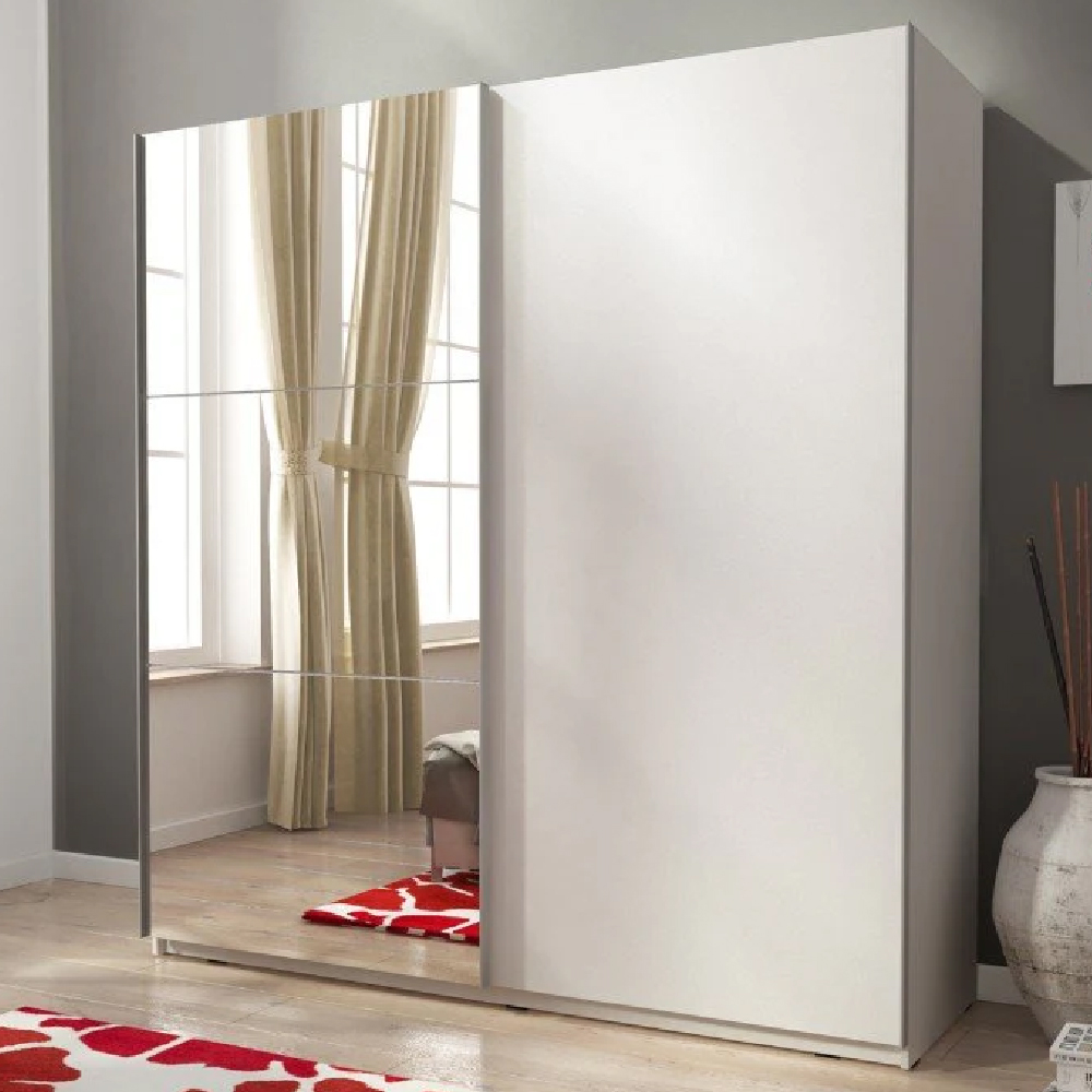 Read more about Melrose 150cm i wooden wardrobe with 2 sliding doors in matt white