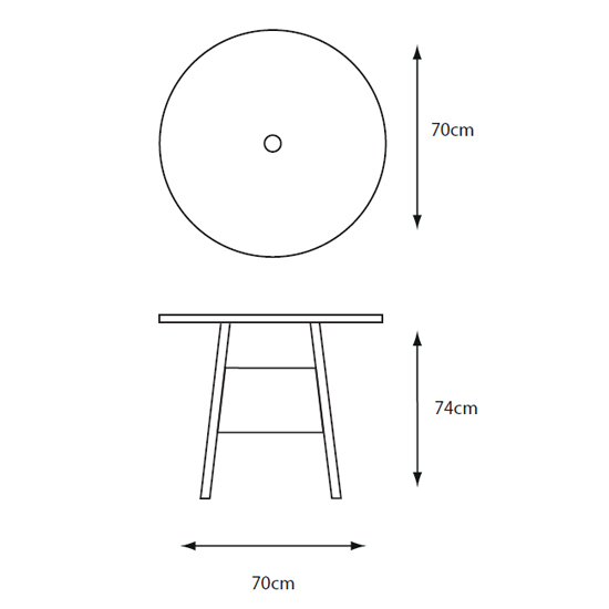 Meltan Outdoor Bistro Set With 2 Chairs In Oak_3