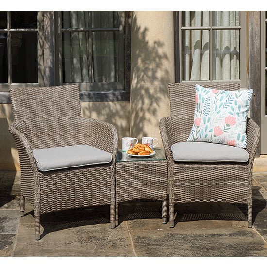 Read more about Meltan outdoor duo companion set with side table in sand