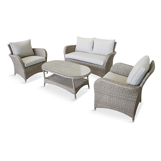Meltan Outdoor Lounge Set With Coffee Table In Sand_4
