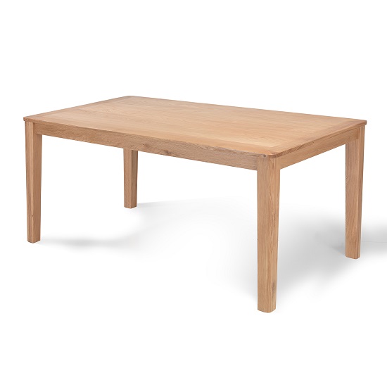 Melton Wooden Dining Table Rectangular In Natural Oak Furniture in