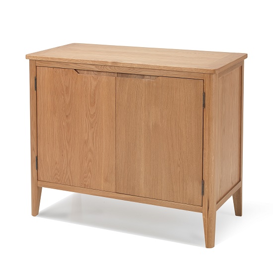 Photo of Melton wooden sideboard in natural oak with 2 doors