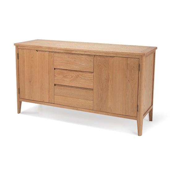 Read more about Melton wooden sideboard wide in natural oak with 2 doors