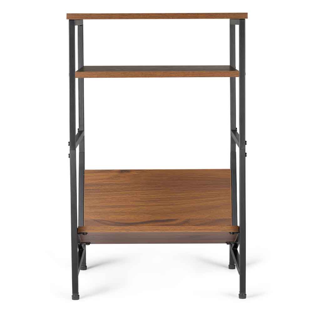 Melvarn Wooden HiFi Stand in Black and Oak