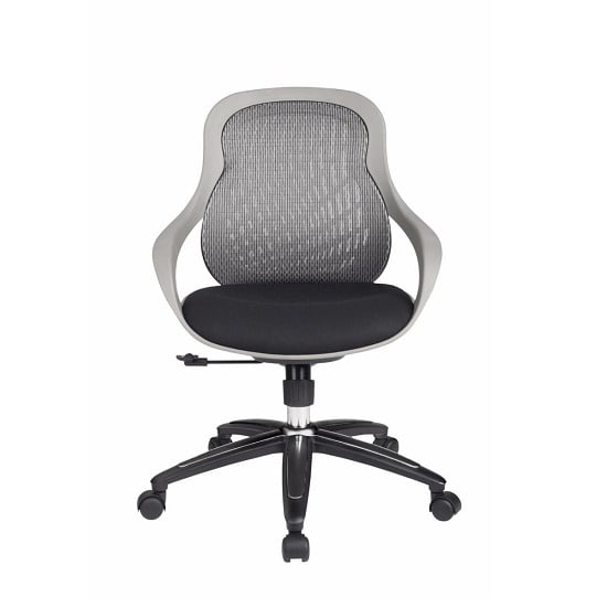 Product photograph of Crofts Fabric Home And Office Chair In Grey And Black from Furniture in Fashion