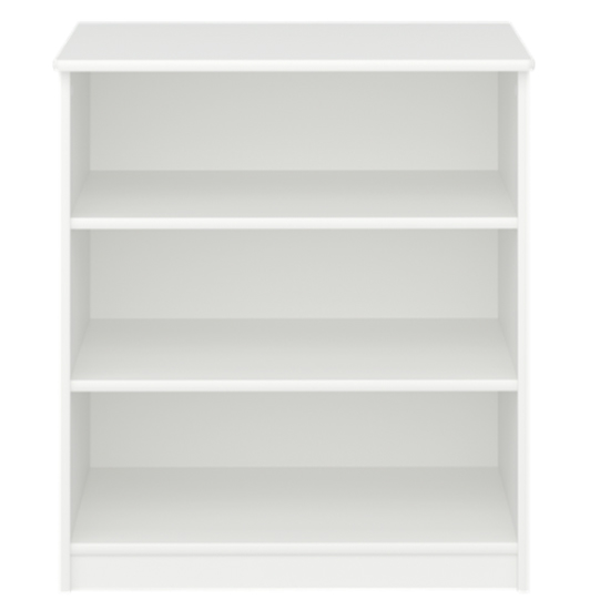 Memphis Kids Wooden Bookcase In Off White With 2 Shelves FiF