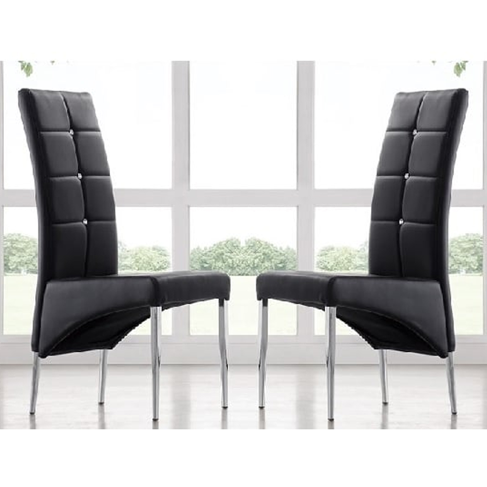 Memphis Small Grey Gloss Dining Table With 4 Vesta Black Chairs