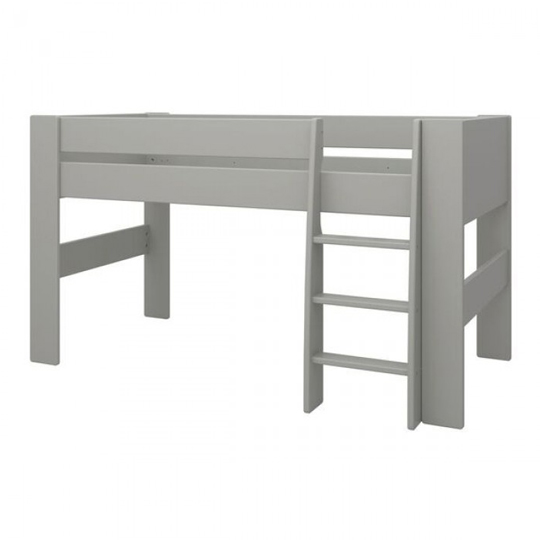Memphis Wooden Mid Sleeper Childern Bed In Grey Furniture in Fashion