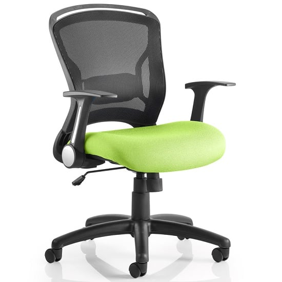 Photo of Mendes contemporary office chair in green with castors