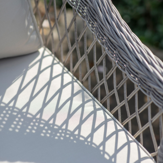 Menot Outdoor Poly Rattan Lounger Sofa With Tea Set In Stone_3