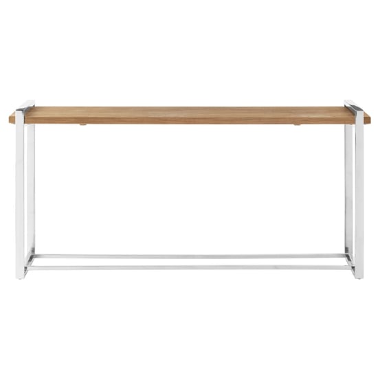 Menta Wooden Console Table In Natural Elm