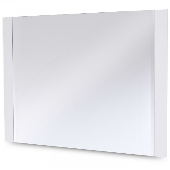 Mentis Modern Wall Mirror Rectangular In Matt White_1