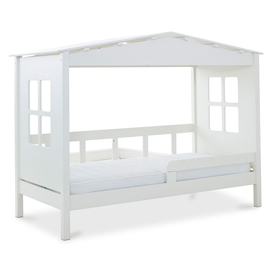 Mento Wooden Treehouse Single Bed In White_5