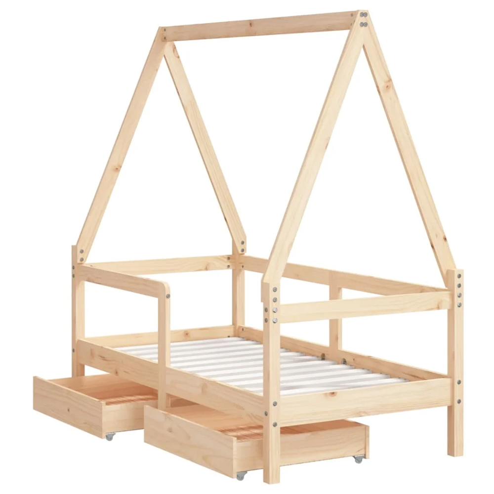 Merano 70x140cm Wooden Children Daybed In Natural