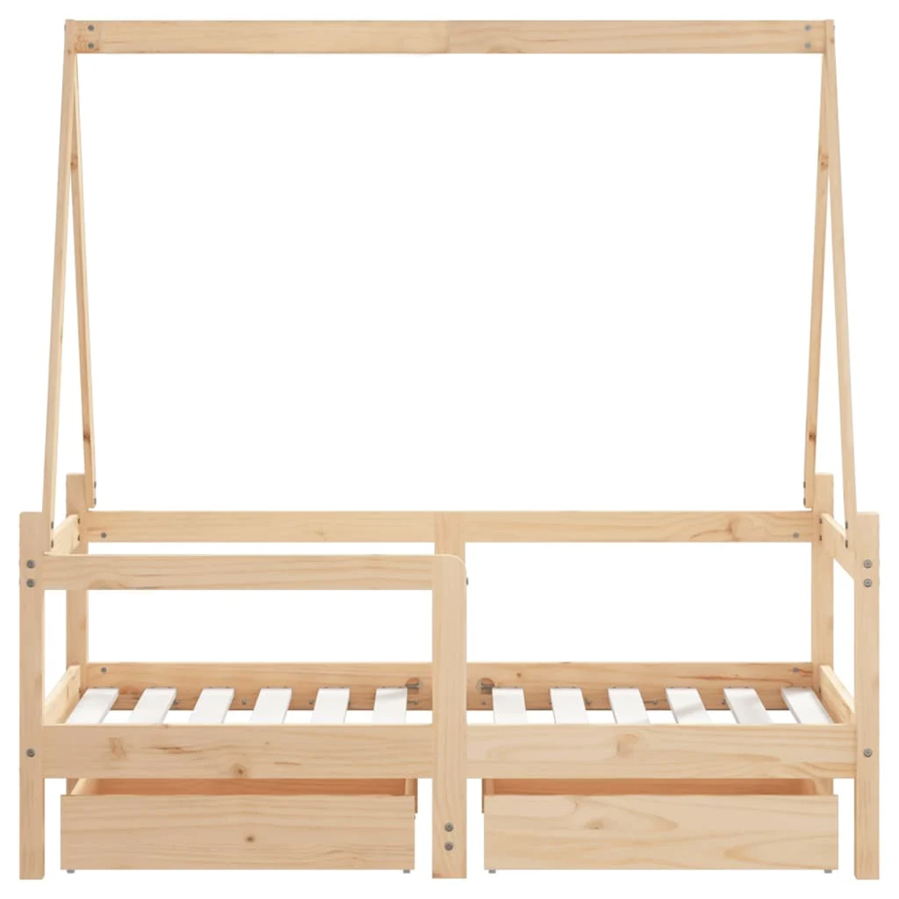 Merano 70x140cm Wooden Children Daybed In Natural