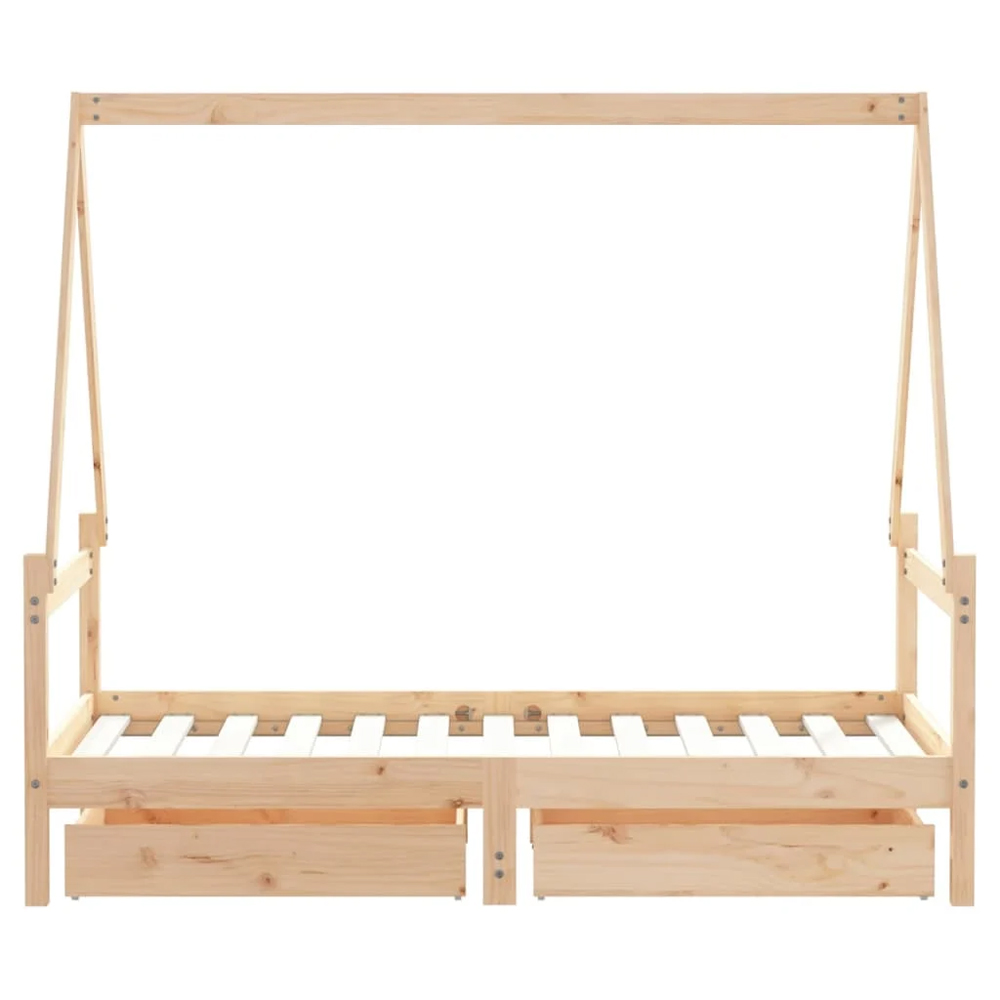 Merano 80x160cm Wooden Children Daybed In Natural