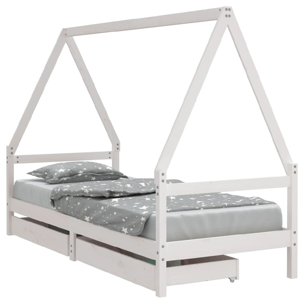 Merano 80x200cm Wooden Children Daybed In White