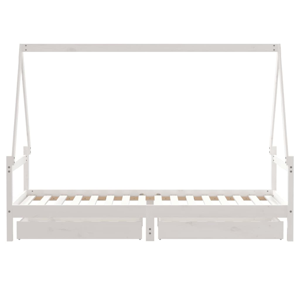 Merano 80x200cm Wooden Children Daybed In White