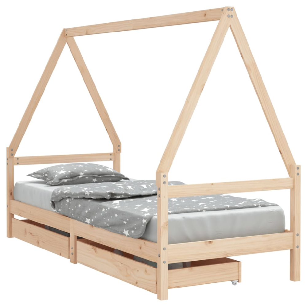 Merano 90x190cm Wooden Children Daybed In Natural