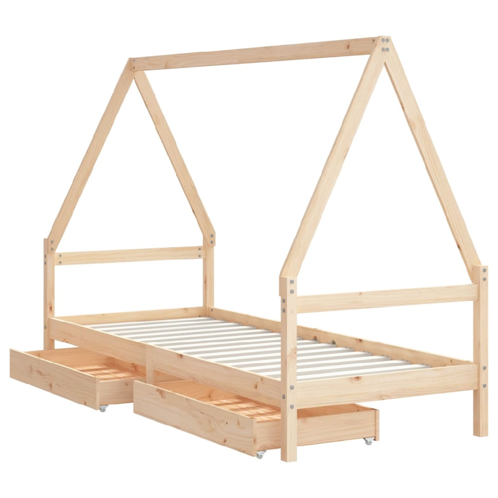 Merano 90x190cm Wooden Children Daybed In Natural