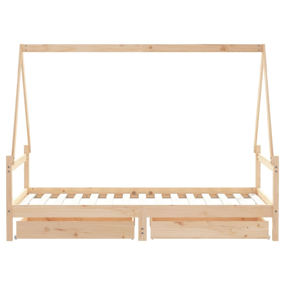 Merano 90x190cm Wooden Children Daybed In Natural