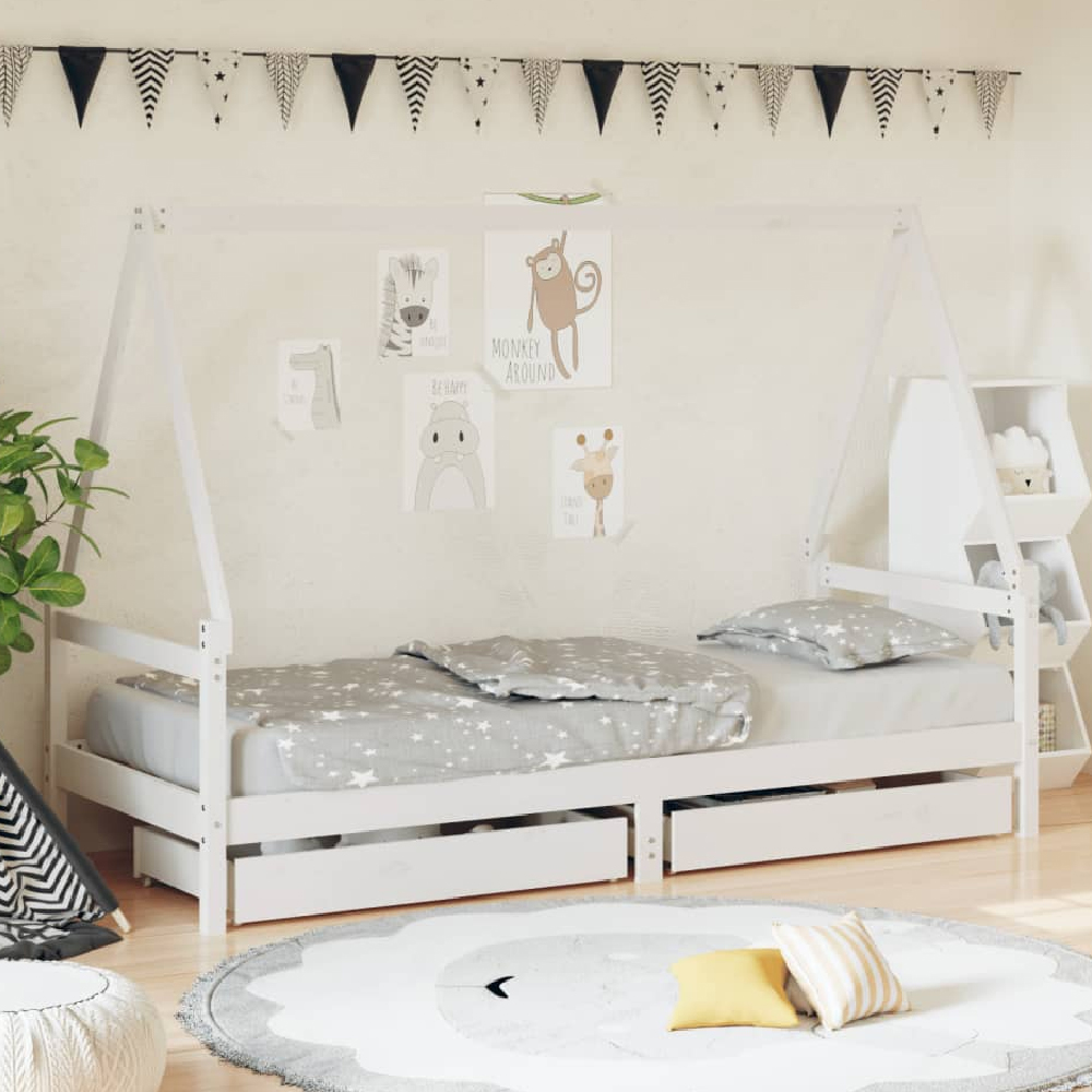 Read more about Merano 90x200cm wooden children daybed in white