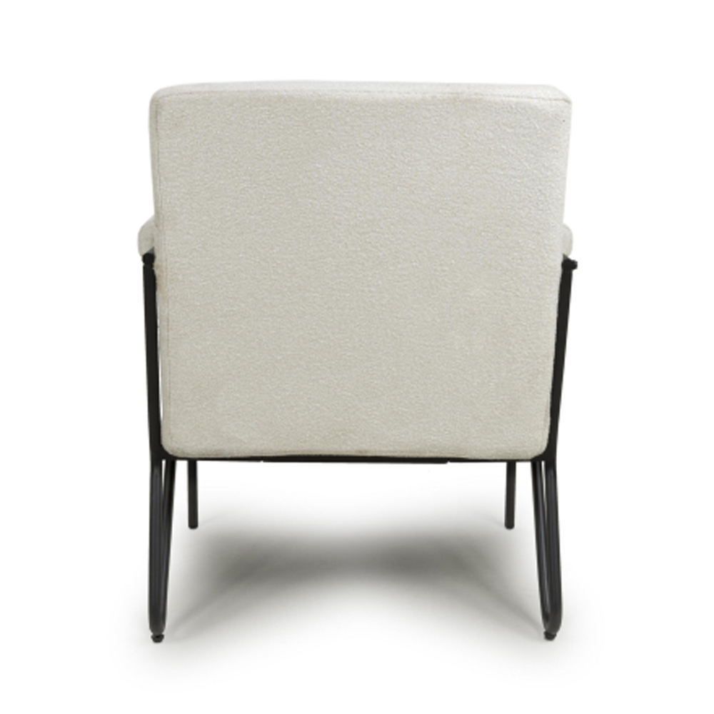 Mercer Fabric Bedroom Armchair in Natural