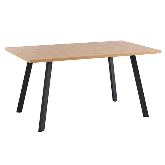 Product photograph of Mercoz Rectangular Wooden Dining Table In Oak from Furniture in Fashion