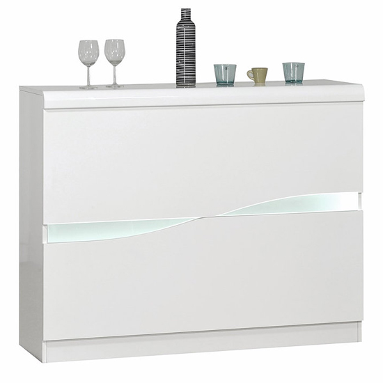 Merida LED Bar In White High Gloss FiF