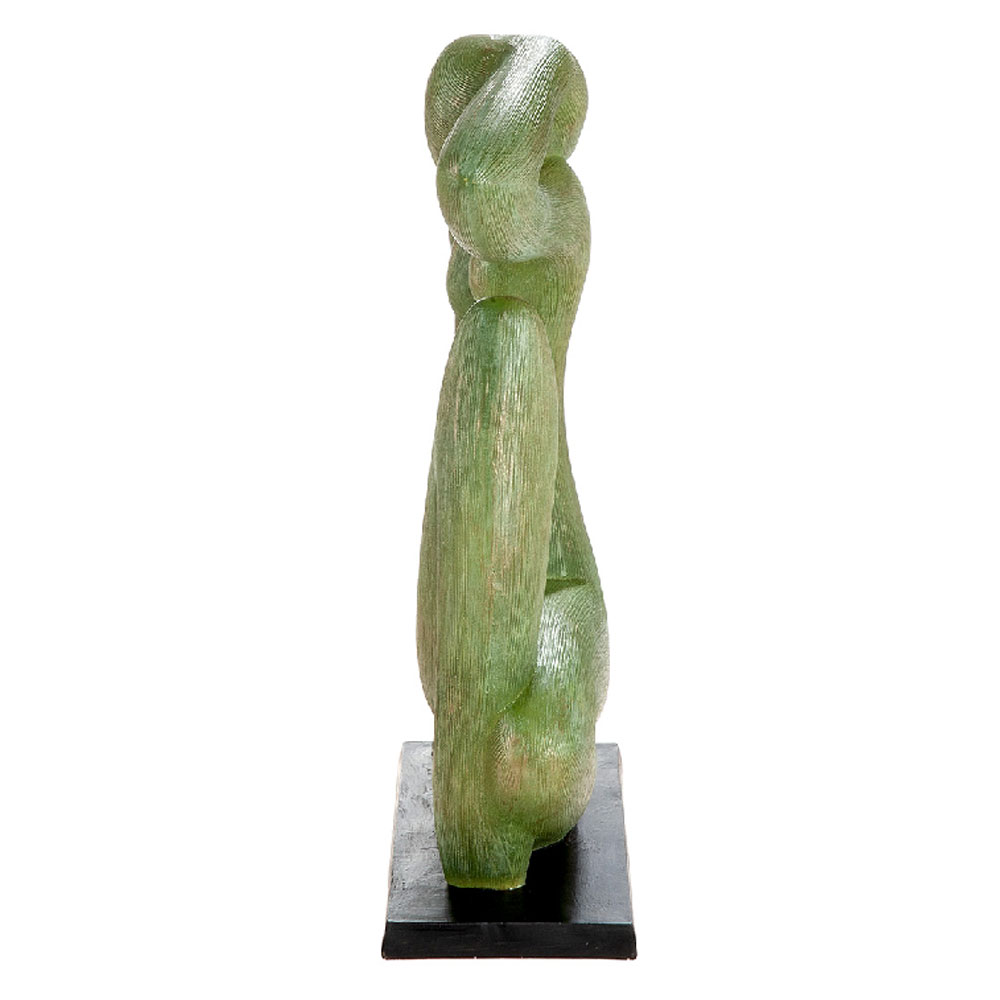 Meridian Synthetic Resin Woman Sculpture in Green