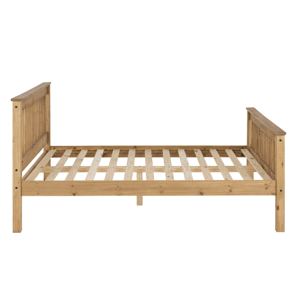 Merlin Wooden High Foot Double Bed In Oak