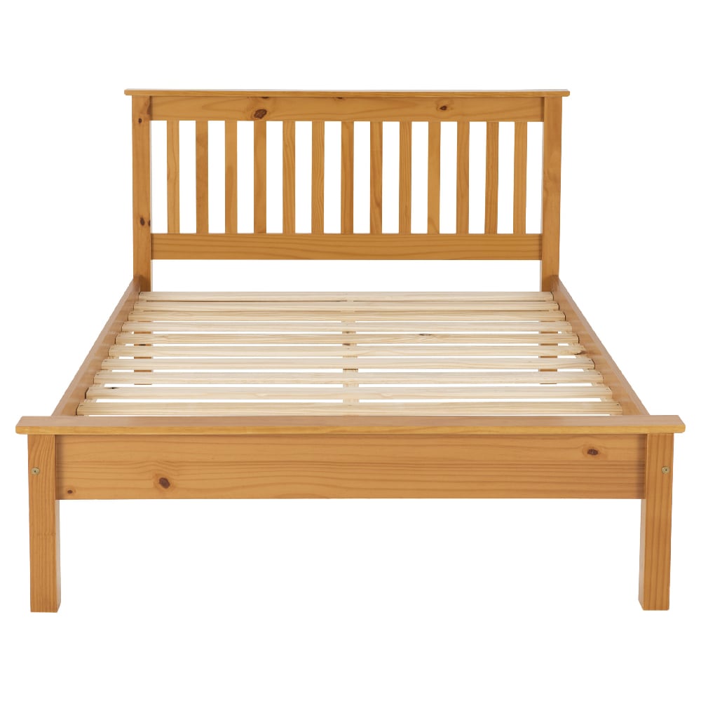 Merlin Wooden Low Foot End Double Bed In Oak